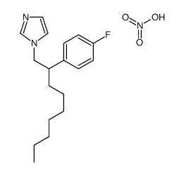1-[2-(4-fluorophenyl)nonyl]imidazole,nitric acid Structure