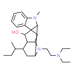 (17R,20α)-4-[2-(Diethylamino)ethyl]-4,21-secoajmalan-17-ol structure