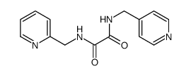 N'-(pyridin-2-ylmethyl)-N-(pyridin-4-ylmethyl)oxamide结构式
