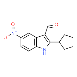1H-Indole-3-carboxaldehyde,2-cyclopentyl-5-nitro-(9CI) picture