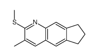 6H-Cyclopenta[g]quinoline,7,8-dihydro-3-methyl-2-(methylthio)-(9CI) picture