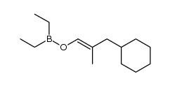 Diethyl-(3-cyclohexyl-2-methyl-1-propenyloxy)boran Structure