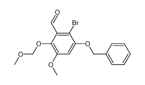 3-Benzyloxy-2-bromo-5-methoxy-6-methoxymethoxy-benzaldehyde结构式