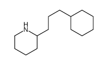 2-(3-cyclohexylpropyl)piperidine Structure