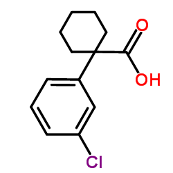 1-(3-Chlorophenyl)cyclohexanecarboxylic acid structure