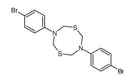3,7-bis(4-bromophenyl)-1,5,3,7-dithiadiazocane结构式