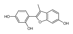 4-(6-hydroxy-3-methyl-1-benzofuran-2-yl)benzene-1,3-diol Structure