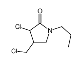 3-chloro-4-(chloromethyl)-1-propylpyrrolidin-2-one结构式