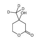 DL-Mevalonolactone-d3 Structure