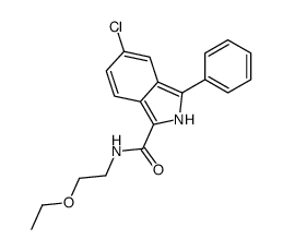 5-chloro-N-(2-ethoxyethyl)-3-phenyl-2H-isoindole-1-carboxamide Structure