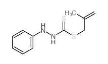 Hydrazinecarbodithioic acid, 2-phenyl-,2-methyl-2-propen-1-yl ester Structure