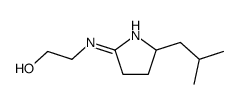 2-[[2-(2-methylpropyl)-3,4-dihydro-2H-pyrrol-5-yl]amino]ethanol结构式