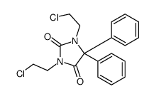 1,3-bis(2-chloroethyl)-5,5-diphenylimidazolidine-2,4-dione结构式