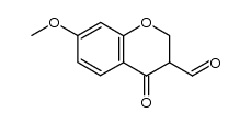 7-methoxy-4-oxo-chroman-3-carbaldehyde Structure