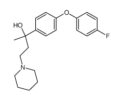 2-[4-(4-Fluoro-phenoxy)-phenyl]-4-piperidin-1-yl-butan-2-ol Structure