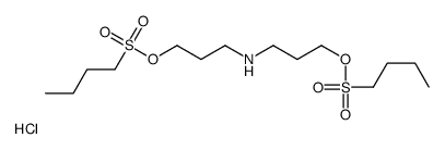 3-(3-butylsulfonyloxypropylamino)propyl butane-1-sulfonate,hydrochloride Structure