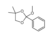 2-methoxy-4,4-dimethyl-2-phenyl-1,3-dioxolane结构式