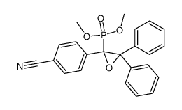 [2-(4-cyano-phenyl)-3,3-diphenyl-oxiranyl]-phosphonic acid dimethyl ester结构式