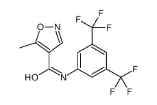 N-[3,5-bis(trifluoromethyl)phenyl]-5-methyl-1,2-oxazole-4-carboxamide结构式