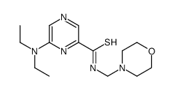 6-(diethylamino)-N-(morpholin-4-ylmethyl)pyrazine-2-carbothioamide Structure