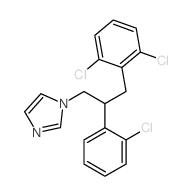 1H-Imidazole,1-[2-(2-chlorophenyl)-3-(2,6-dichlorophenyl)propyl]- structure