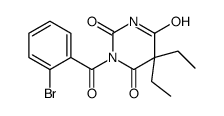 1-(2-bromobenzoyl)-5,5-diethyl-1,3-diazinane-2,4,6-trione结构式