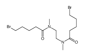 5-bromo-N-[2-[5-bromopentanoyl(methyl)amino]ethyl]-N-methylpentanamide结构式