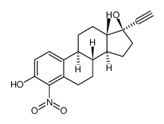 4-Nitro-17α-ethynylestradiol Structure