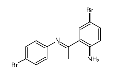 4-bromo-2-[N-(4-bromophenyl)-C-methylcarbonimidoyl]aniline Structure