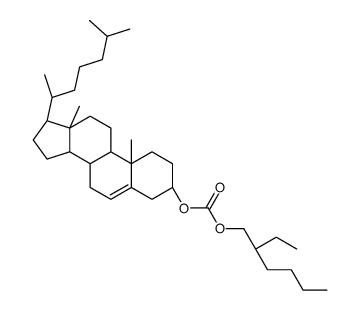 5-CHOLESTEN-3BETA-OL 3-(2'-ETHYLHEXYLCARBONATE) Structure