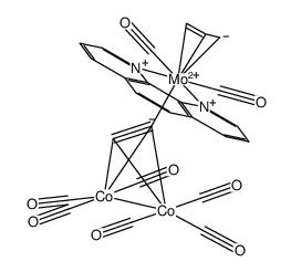 dicobalt (CO)6 ((molybdenum (η3-allyl)(CO)2(1,10-phenanthroline))(CCH))结构式