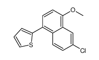 2-(6-chloro-4-methoxynaphthalen-1-yl)thiophene结构式