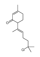 6-(6-chloro-6-methylhept-2-en-2-yl)-3-methylcyclohex-2-en-1-one结构式