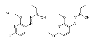 N-[(2,6-dimethoxypyridin-3-yl)diazenyl]-N-ethylhydroxylamine,nickel结构式
