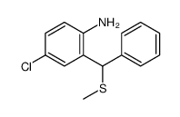 4-chloro-2-[methylsulfanyl(phenyl)methyl]aniline Structure