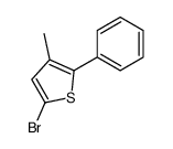5-bromo-3-methyl-2-phenylthiophene Structure
