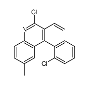 2-chloro-4-(2-chlorophenyl)-3-ethenyl-6-methylquinoline Structure