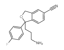 1-(3-aminopropyl)-1-(4-fluorophenyl)-3H-2-benzofuran-5-carbonitrile Structure