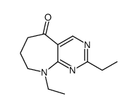 5H-Pyrimido[4,5-b]azepin-5-one,2,9-diethyl-6,7,8,9-tetrahydro-(9CI) picture