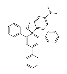 4-(1-methoxy-2,4,6-triphenyl-1λ5-phosphinin-1-yl)-N,N-dimethyl-aniline Structure