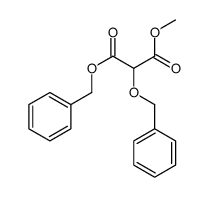 3-O-benzyl 1-O-methyl 2-phenylmethoxypropanedioate结构式