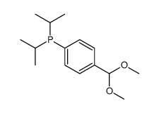 [4-(dimethoxymethyl)phenyl]-di(propan-2-yl)phosphane Structure