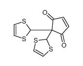 2,2-bis(1,3-dithiol-2-yl)cyclopent-4-ene-1,3-dione Structure