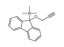 trimethyl-(9-prop-2-ynoxyfluoren-9-yl)silane结构式