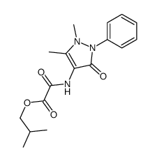 2-methylpropyl 2-[(1,5-dimethyl-3-oxo-2-phenylpyrazol-4-yl)amino]-2-oxoacetate结构式