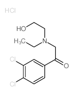 Ethanone,1-(3,4-dichlorophenyl)-2-[ethyl(2-hydroxyethyl)amino]-, hydrochloride (1:1)结构式