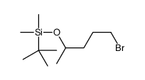 5-bromopentan-2-yloxy-tert-butyl-dimethylsilane结构式