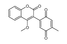 2-(4-methoxy-2-oxo-2H-chromen-3-yl)-5-methyl-[1,4]benzoquinone Structure