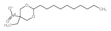 2-decyl-5-ethyl-5-nitro-1,3-dioxane结构式