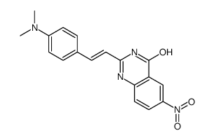 2-[2-[4-(dimethylamino)phenyl]ethenyl]-6-nitro-1H-quinazolin-4-one结构式